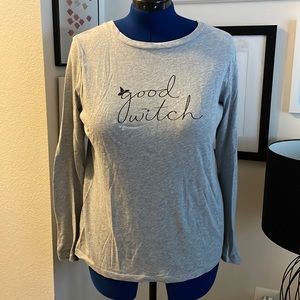 Good witch graphic long sleeve tee large EUC ✨final reduction.